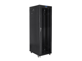 įrengimo Stovas 19" 42u 800x800 Black Lcd Glass Door Lanberg (flat Pack)