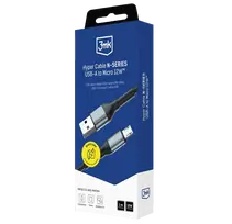 Laidas USB-A to Micro 1m, 5V, 2.4A, 12W (3mk)