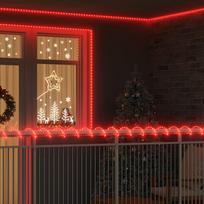 Virvės Šviesa su 2400 LED Raudona 100 m PVC
