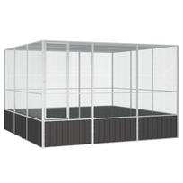 Paukščių narvas, antracito, 302,5x324,5x211,5cm, plienas