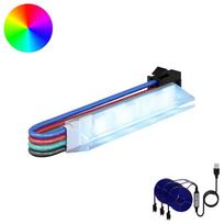 LED juosta 2 pcs Juoda ir daugiaspalvė 1745 mm