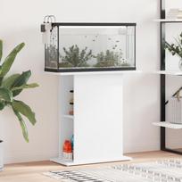 Akvariumo stovas, baltas, 75x36x72,5 cm, inžinerinė mediena