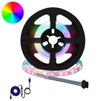 LED juosta 2 pcs Juoda ir permatoma 400 mm Varis ir plastikas
