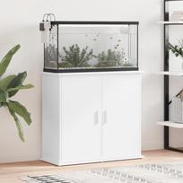 Akvariumo stovas, baltos spalvos, 81x36x73cm, apdirbta mediena