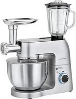"ProfiCook PC-KM 1189" minkymo mašina | Universalus maisto smulkintuvas | 3-in-1 | 8 greičio lygiai | 1500 W | 6,7 l nerūdijančio plieno indai | 1,5 l stiklinis maišytuvas | Mėsmalė | Apšviestas sukimasis