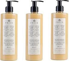 "Prija" - Kiparisų skonio masažo losjonas 380 ml (3 vnt.) - drėkinanti ir raminanti formulė, skirta SPA, sveikatingumo ir viešbučių reikmėms, turinti daug natūralių ingredientų