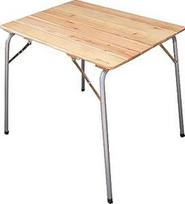 CASTELMERLINO 46 sulankstomas stalas Camper Larch 80 x 60 cm su nailoniniu krepšiu