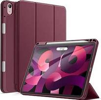JETech dėklas "iPad Air" 11 colių M3/M2 (2025/2024), "iPad Air 5/4" (2022/2020 modelis, 5/4 kartos) su rašiklio laikikliu, plonas planšetinio kompiuterio apsauginis dėklas su minkšta TPU nugarėle (bordo spalvos)
