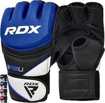 RDX Maya odinės pirštinės MMA UFC kovos menų sparingo mokymas Grappling L mėlyna