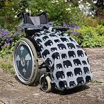 XL Fleece Lined Wheelchair Heat Blanket for Large and Oversized Wheelchair Users - 100% Waterproof Rain Cover for Manual and Electric Wheelchairs, Easy Fit Wheelchair Blanket