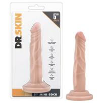Dr. Skin 5 - tikroviškas dildo su siurbtuku (natūralios spalvos, 14,5 cm)