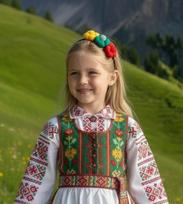 Lankelis su Lietuviškos trispalvės gėlėmis