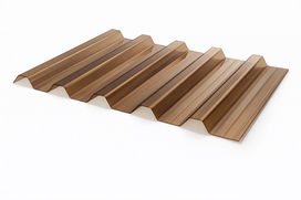 PVC lakštas 900x2000mm 70/18 trapecija (bronza)