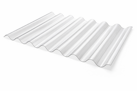 PVC lakštas 900x2000mm 76/18 banga (skaidri)