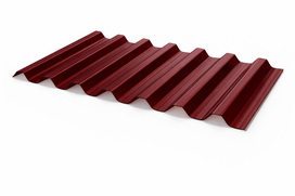 PVC plokštė 1,2mm 70/18 900x2000mm trapecija (raudona)