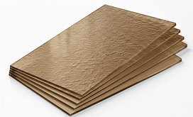 Organinis stiklas PS šerkšnas 2,5x500x500mm (bronza)