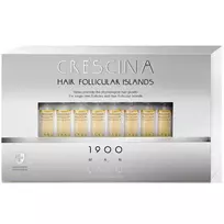 Labo,  Crescina Follicular Islands 1900, For Growth Stimulation, Ampoules Treatment Serum, For Scalp, For Men, 10 +10 pcs