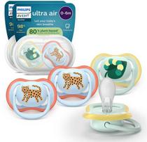 Philips Avent Ultra Air tutti, 0–6 kk, 4 kpl, vaaleanvihreä/vaaleansininen
