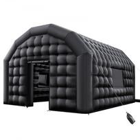 Pripučiamas naktinis klubas 5,4x5x4,2 m juodas, vakarėlių palapinė