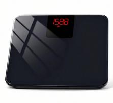 Svarstyklės Skaitmeninės Bluetooth svarstyklės su BMI, juodos