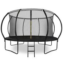 XXXL sodo batutas vaikams HyperMotion - 430 cm 14 pėdų - su kopėčiomis ir vidiniu tinkleliu - namams ir sodui - 150 kg maks.
