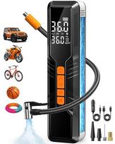 Padangų kompresorius automobiliui su manometru ir LED, 12V, 150 PSI