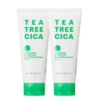 NATURE REPUBLIC Green Derma Tea Tree Cica Acne Foam Cleanser 150ml (2ea Bundle Set)