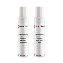 Metzler Lackstift Set Anthrazitgrau RAL 7016 matt + seidenmatt zur Ausbesserung mit Pinsel und Mischkugel