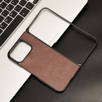 Google Pixel 10 Pro Fold Alligator Leather Case with Half-Edge Design Google Pixel 10 Pro Fold ruda