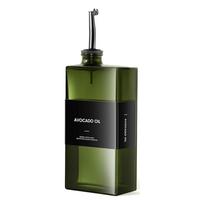 500ML Alyvuogių aliejaus dozatorius Butelis Didelės talpos UV spinduliuotę blokuojantis Sojų padažo Maisto aliejaus dozatorius Sandarus Aliejaus ir acto dozatorius žalia