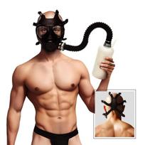 Kaukė XR Brands Inhaler Gas Mask with Bottle, juoda