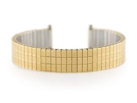 Aukso spalvos metalinis apyrankis 107G - ištempiamas - 12mm (iki 16mm)