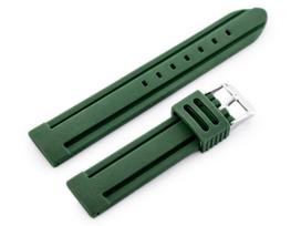 U09 guminis laikrodžio dirželis - žalias - 20mm