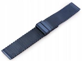 Pacific 12 granatinė 24mm metalinė laikrodžio apyrankė + graviravimas