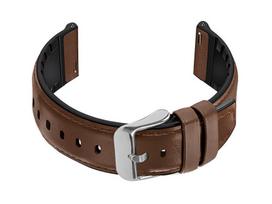 Rubber strap for watch U16 - tamsiai rudas - 20mm