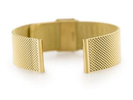 Aukso metalinis apyrankės 302G - HQ tinklinis - 22mm