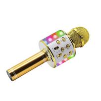 Manta MIC20-GL aukso belaidis karaoke mikrofonas su garsiakalbiu