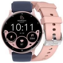 Išmanusis laikrodis Išmanusis laikrodis Gravity GT1-7 Pro su Bluetooth, pilkas/rožinis