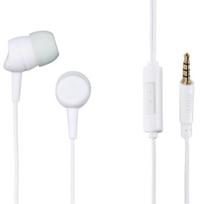 Hama Kooky 00184140 į ausį įdedamos laidinės ausinės su mikrofonu, baltos
