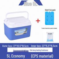 Commercial Temperature-Controlled Insulated Ice Cream Box with Ice Pack