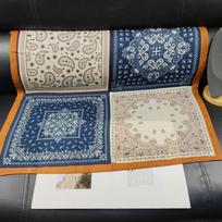 Korean Paisley Velvet Bandana: Spicy Girl Travel Headwrap & Versatile Scarf 68x68 cm