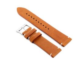 W118 odinis laikrodžio dirželis 22mm - šviesiai rudas