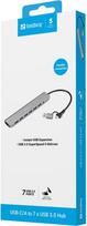 Sandberg 136-66 huby i koncentratory USB 3.2 Gen 1 (3.1 Gen 1) Type-A + Type-C 5000Mbit/s