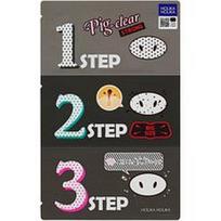 Holika Holika - Pig Clear Blackhead 3-Step Kit Strong Lakštinės veido kaukės 9 g unisex
