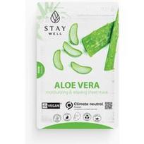 Stay Well - Vegan Sheet Mask - Aloe Lakštinės veido kaukės 23 g unisex