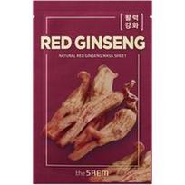 The SAEM - Natural Red Ginseng Mask Sheet Lakštinės veido kaukės 21 ml unisex