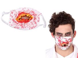 Baisuoklio kaukė su krauju Halloween šventei