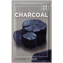 The SAEM - Natural Charcoal Mask Sheet Lakštinės veido kaukės 21 ml unisex