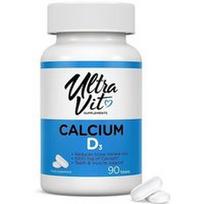 ULTRAVIT - Calcium & Vitamin D3 90 Tablets Vitaminai ir maisto papildai 1 pieces unisex