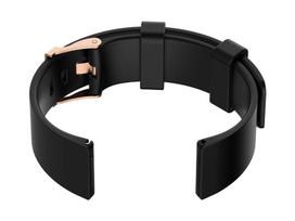 Rubber Strap U15 20mm Juodas/Rozgoldas
